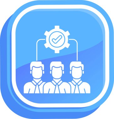 İş. Web simgesi basit illüstrasyon