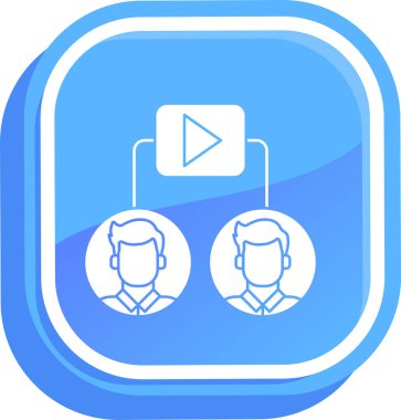 iş iletişimi simgesi - özet biçimi