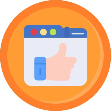 Kart. Web simgesi basit illüstrasyon