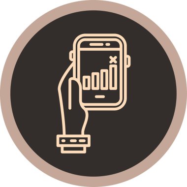 Akıllı saati olan akıllı telefon. resimleme tasarımı