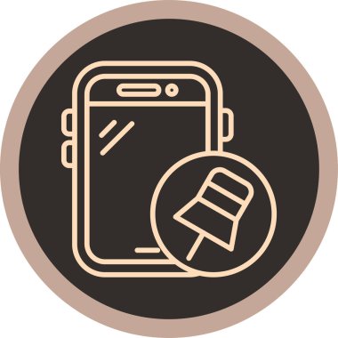 cep telefonu vektör simgesi