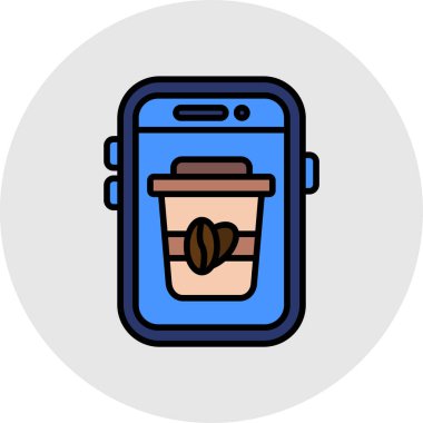 kahve makinesi ikon vektör illüstrasyonu