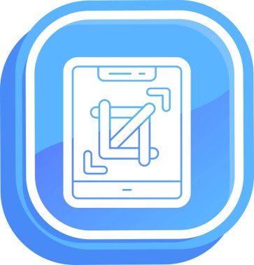 mobil uygulama simgesi. Web için akıllı telefon vektör simgelerinin özet çizimi