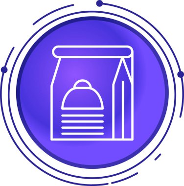 Beyaz arka planda izole edilmiş çizgi yağ varili simgesi. Petrol, bira, enerji, ekoloji gibi konteynır ve bilgi için yağ kabı. Renkli özet kavramı