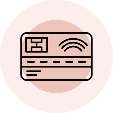 kart simge vektör çizim