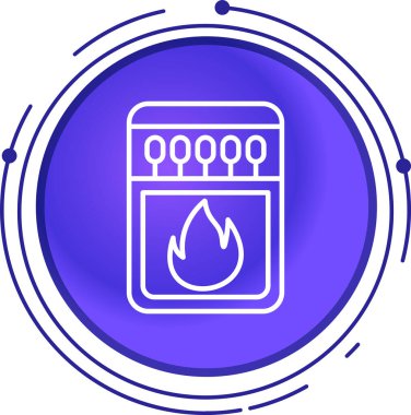 Beyaz arkaplanda izole edilmiş çizgi ateş ikonu. Ateş alevi. Renkli taslak konsepti. vektör.