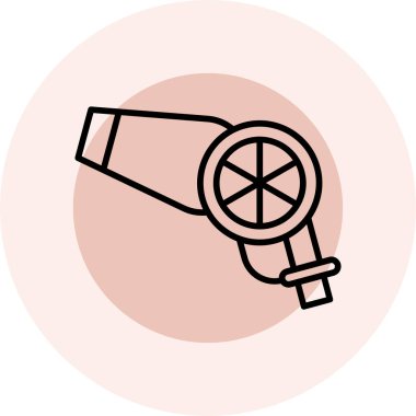 Teleskop. Web simgesi basit illüstrasyon