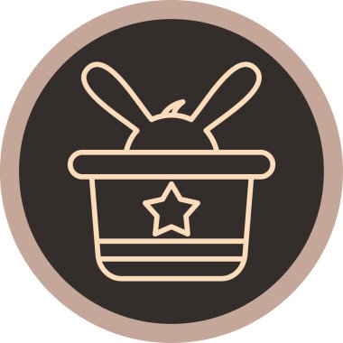 Bir yıldız simgesinin vektör illüstrasyonu