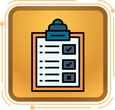 İşaretleme kutusu simgesi. vektör.