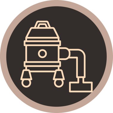 Süpürge Temizleyici vektör simgesi