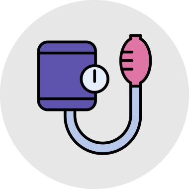 gaz pompası ikon vektör renk çizelgesi çizimi