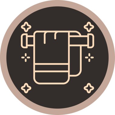 Bir benzin istasyonu simgesinin vektör illüstrasyonu