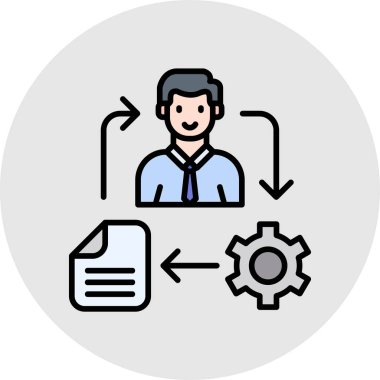 kullanıcı. Web simgesi basit illüstrasyon