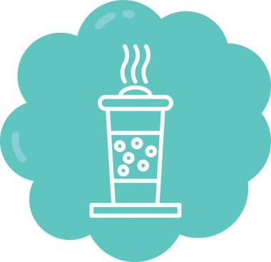 kahve fincanı web simgesi, basit vektör illüstrasyonu