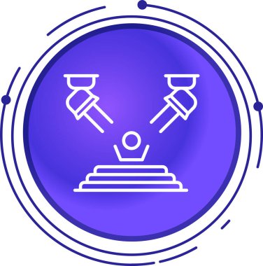 Beyaz arka planda siyah ve kırmızı çizgi ortaçağ kalkan ikonu izole edildi. Ortaçağ kalesi, koruma, kalkan. Renkli taslak konsepti. vektör illüstrasyonu