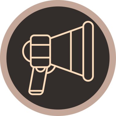 megafon simgesinin vektör illüstrasyonu