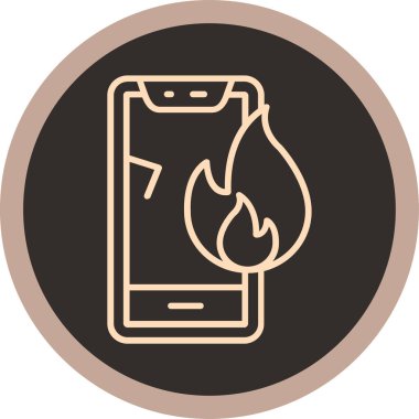 Telefon simgesi vektör illüstrasyonu