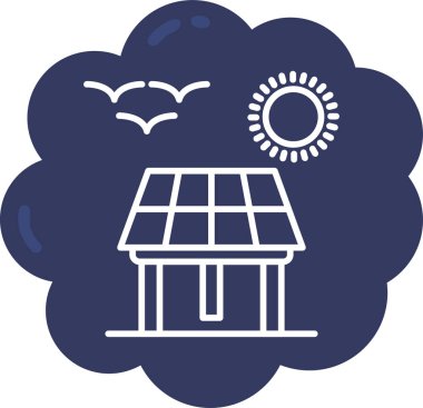 Güneş sisteminin vektör illüstrasyonu