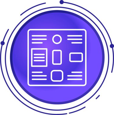 Belge simgesinin vektör illüstrasyonu