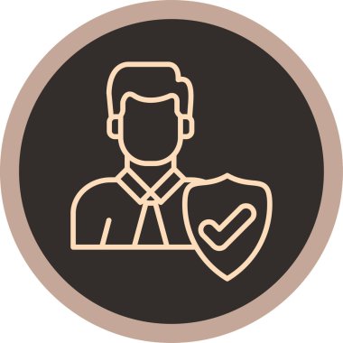 man simgesi vektör illüstrasyonu