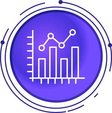 iş grafiği simgesi, vektör illüstrasyonu basit tasarım