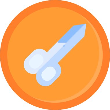 İğne. Web simgesi basit illüstrasyon