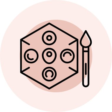 Modern bir simgenin vektör illüstrasyonu