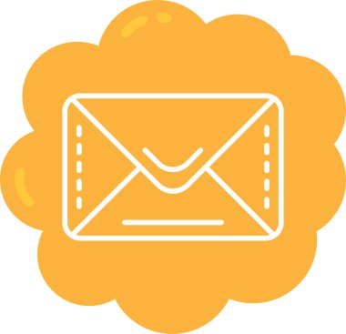 e-posta zarfı simgesi düz biçimli