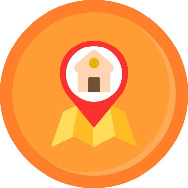 navigasyon ve konum için konum düzlüğü simgesi