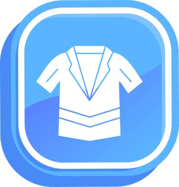 shirt simgesi vektör illüstrasyonu