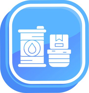 Petrokimyasal simge, vektör illüstrasyonu basit tasarım