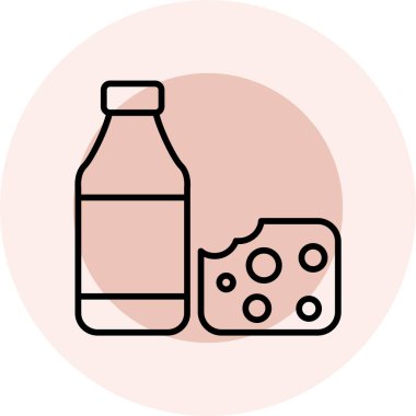 Şeffaf bir arka planda şişe vektör çizimi. Birinci kalite semboller. ince çizgi düz simge ve konsept tasarımı.