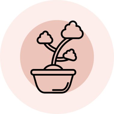 ağaç simgesi vektör illüstrasyonu