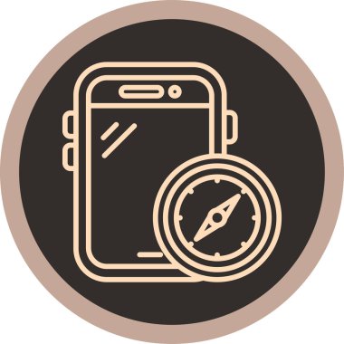 Moda biçimi izole edilmiş arkaplanda akıllı telefon simgesi