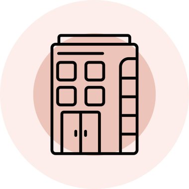 Bir binanın vektör illüstrasyonu