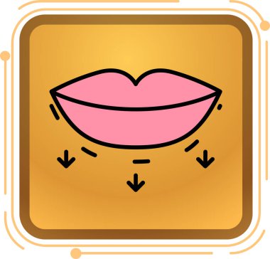 Kalbi olan bir yüzün vektör çizimi