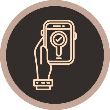 akıllı telefon simgesi vektör illüstrasyonu