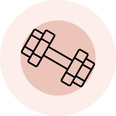 Dambıl simgesinin vektör illüstrasyonu