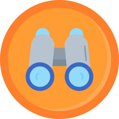 Dürbün. Web simgesi basit illüstrasyon