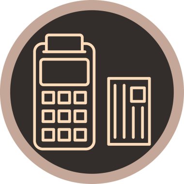 Hesap makinesi. Web simgesi basit tasarım