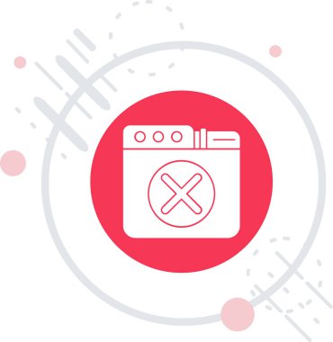 Renkli mutfak havlusu simgesi beyaz arkaplanda izole edildi. Değişken rastgele dinamik şekiller. vektör