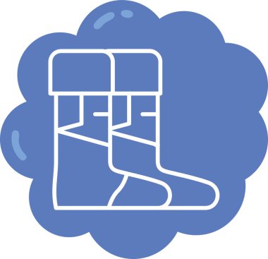 Çorap. Web simgesi basit illüstrasyon