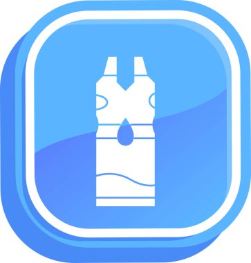 Şişe. Web simgesi basit illüstrasyon