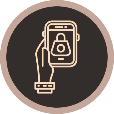 Akıllı Telefon. Basit illüstrasyon