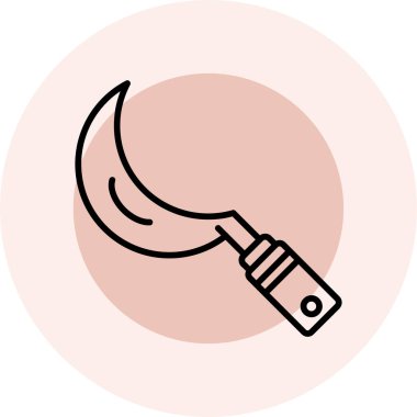 Tek bir simgenin vektör illüstrasyonu