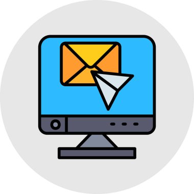 e- posta simgesi, vektör illüstrasyonu