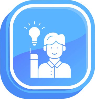 İnsan simgesinin vektör illüstrasyonu