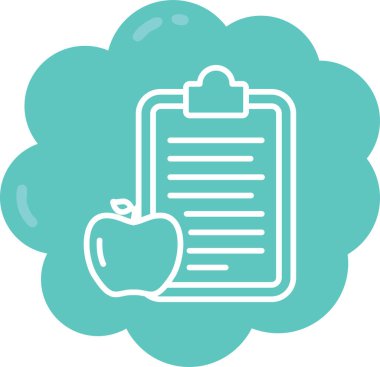 elma simgesinin vektör illüstrasyonu