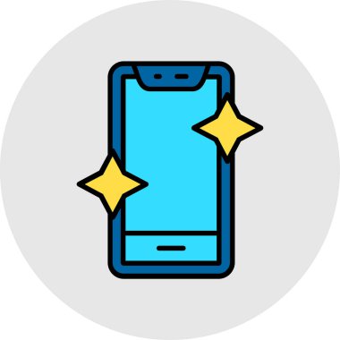 akıllı telefon simgesi vektör illüstrasyonu