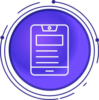 Vektör Mobil simge illüstrasyonu